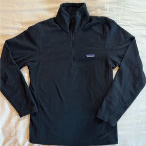 Patagonia Black Half Zip Fleece Pull-Over